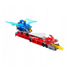 HOT WHEELS DUŻY TRANSPORTER AUTEK 2w1 PODWÓJNY SMOK + 2 autka JBM72