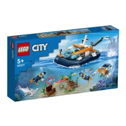 LEGO City 60377 лодка для дайвинга исследователя