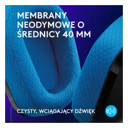 Słuchawki bezprzewodowe z mikrofonem Logitech G535 Lightspeed Nauszne Czarno-niebieski