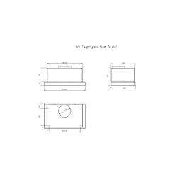 Okap Akpo WK-7 Light Glass Touch 60 Inox