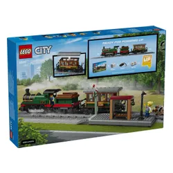 LEGO City 60511 Retro pociąg z lokomotywą parową, zestaw klocków 7+