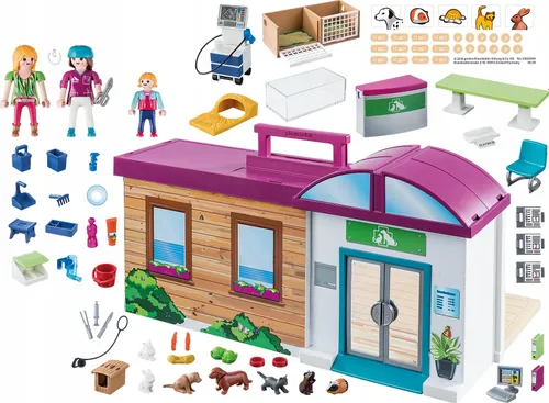 Playmobil Taşınabilir Evcil Hayvan Kliniği (70146)