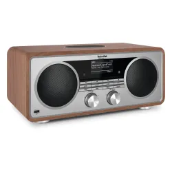 Radioodbiornik TechniSat DigitRadio 602 Radio FM DAB+ Internetowe Bluetooth Orzech-srebrny