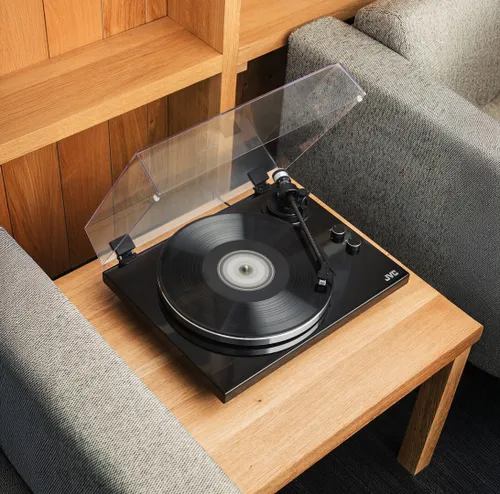 Gramofon JVC AL-E534B Czarny, Manualny, Napęd paskowy, Prędkość odtw. 33 1/3,45 obr./min