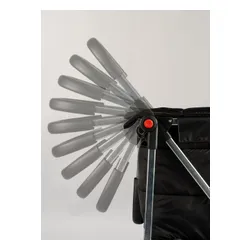 Cărucior de cumpărături pliabil Rolser Basket Tweed - gri