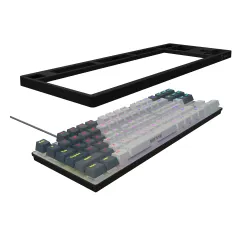 Klawiatura mechaniczna Lorgar Azar 514 TKL RGB Biało-czarny