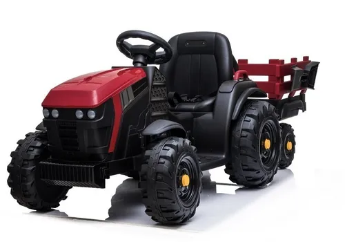 Duży Traktor Na Akumulator Z Przyczepą Pojazd Dla Dzieci Pilot Skóra Eva MP3