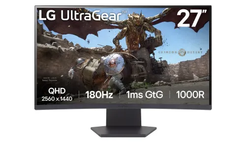 Monitor LG UltraGear 27GS60QC-B 27" 2K VA 180Hz 1ms Zakrzywiony Gamingowy