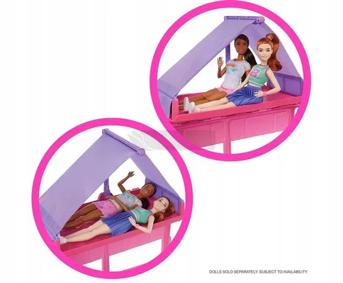 LALKA BARBIE KAMPER MARZEŃ DREAM CAMPER auto dla lalek Barbie + akcesoria HRJ78