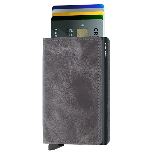 Slimwallet Secrid RFID Koruması Vintage-Gri / Siyah