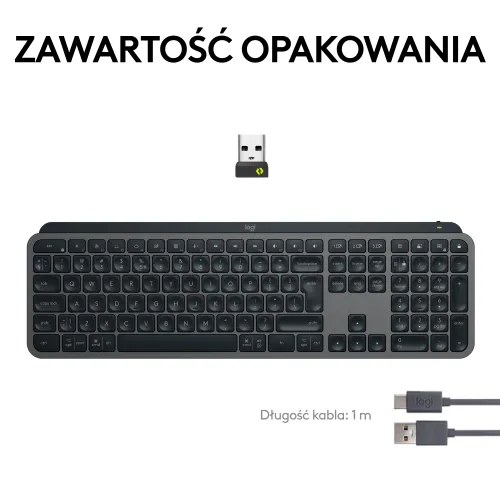 Klawiatura membranowa Logitech MX Keys S - grafitowy