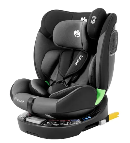 Fotelik samochodowy TULANO Loom 35 40-150 cm (0-36 kg) Czarno-szary