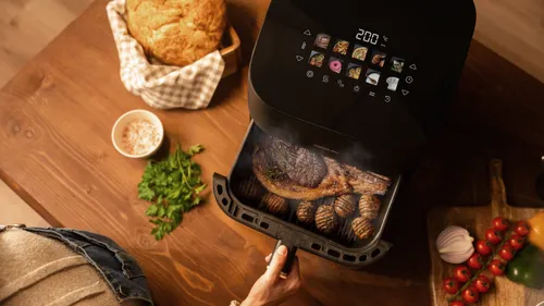 Air Fryer Frytkownica beztłuszczowa CECOTEC Cecofry&Grill Smoking 4500 3 w 1 z ukrytym grillem i wędzarnią