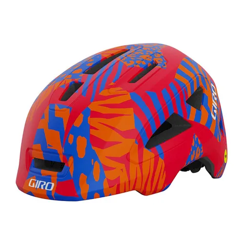 Kask rowerowy dziecięcy Giro Scamp II Jr matte red animal