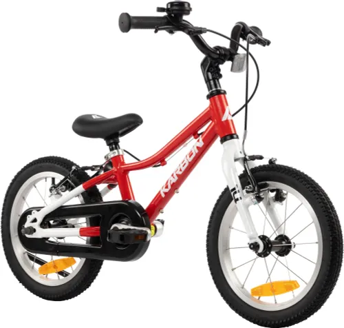 Rower dziecięcy KARBON Superlight 14 cali dla chłopca Czerwony