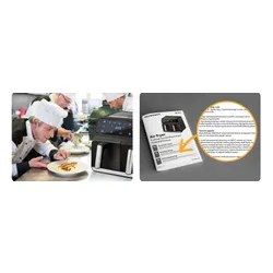 Air Fryer Frytkownica beztłuszczowa BERDSEN BD-653 8l z podwójnym koszem