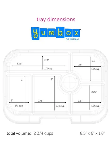 Szczelna średnia śniadaniówka Yumbox Original - lavande purple / unicorn