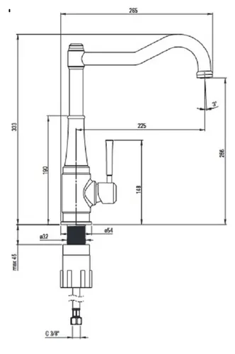 Bateria DEANTE Tamizo BQT D63M Tytanowy