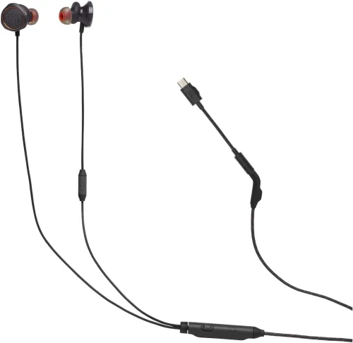 Słuchawki przewodowe z mikrofonem JBL Quantum 50C Dokanałowe Czarny