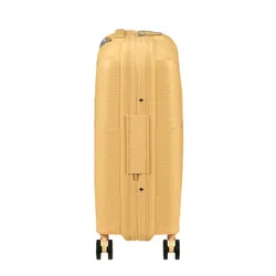 Чемодан маленький расширяемый American Tourister StarVibe - metallic banana