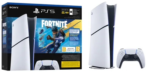 Konsola SONY PlayStation 5 Digital Slim Edition 825GB E-chassis + Fortnite Pakiet Rozkwitający Chaos