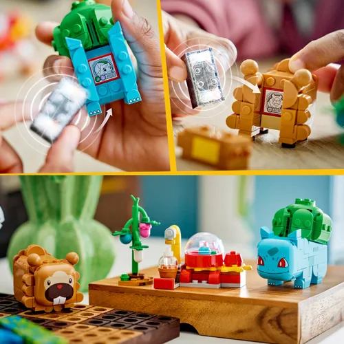 LEGO 72155 Pokémon SMART Play Bulbasaur i Bidoof z krzewem jagody