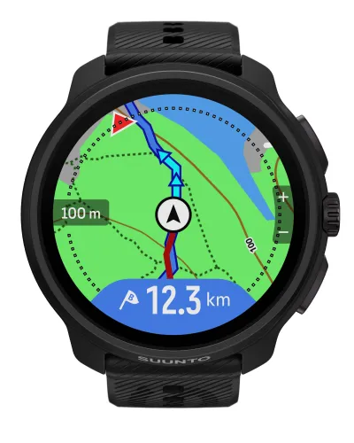 Zegarek sportowy Suunto Race 2 All Black 49mm GPS Czarny