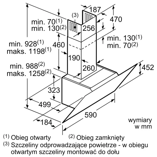 Okap Bosch DWK67CM20 Biało-srebrny