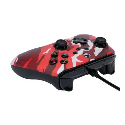 Pad PowerA Enhanced Red Camo do Xbox Series X/S, Xbox One, PC Przewodowy