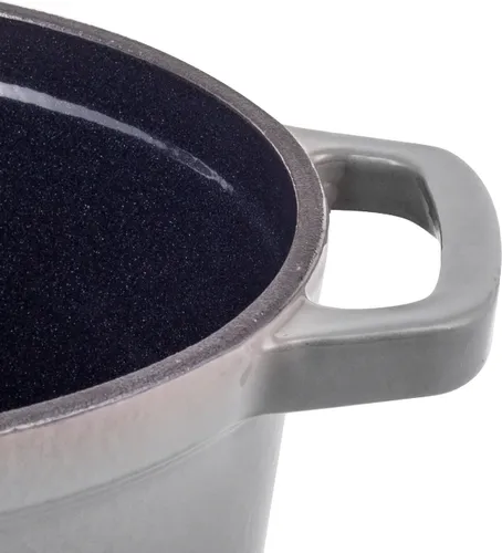 Garnek żeliwny VINTAGE CUISINE VC2P221GR20CP Szary Ombre 2.2L