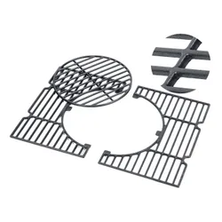 Grill węglowy ogrodowy Berdsen BD-891 komin żeliwny ruszt z pokrywą popielnik + termometr