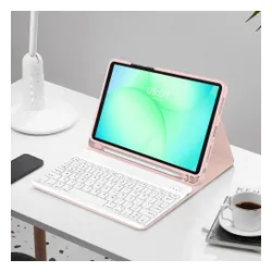 Etui na Samsung Galaxy Tab A9+/A11+ Plus 11.0 TECH-PROTECT SC Pen Różowy + Klawiatura