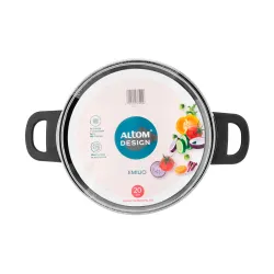 Garnek ze stali nierdzewnej z pokrywką EMILIO 2,5 l