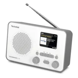 Radioodbiornik TechniSat TechniRadio 6 IR Radio FM DAB+ Internetowe Bluetooth Biało-szary