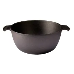 SKEPPSHULT Master 4,5 l czarny - zestaw garnek i patelnia żeliwne