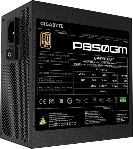 Gigabyte P850GM 850W Güç Kaynağı (GP-P850GM)