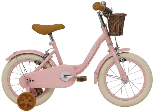 Rower dziecięcy HUFFY Retro Vintage 14 cali dla dziewczynki Pudrowy-róż