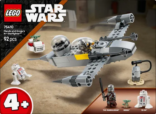 LEGO Klocki Star Wars 75410 Myśliwiec N-1 Mando i Grogu