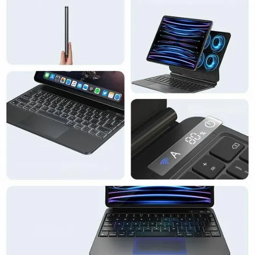 Etui na iPad Pro USAMS Miaoke 12.9 cali Czarny Klawiatura