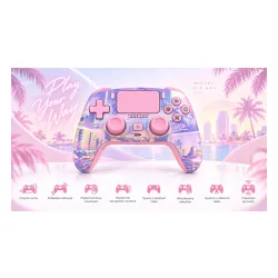 Pad FroggieX FX-P5-GP5-P Vibe City Edition do PC, PlayStation 5, Android, iOS Bezprzewodowy Różowy