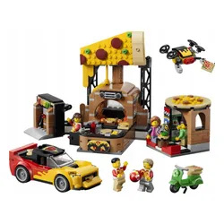 LEGO City 60496 Dostawa pizzy z pojazdami, zestaw klocków 6+