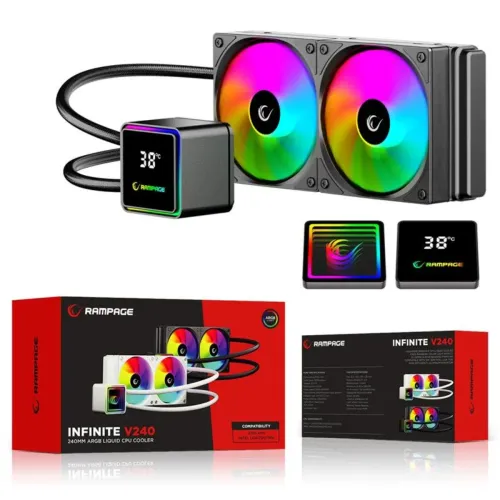 Chłodzenie Rampage Infinite V240 ARGB Biały