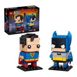 LEGO 40859 BrickHeadz Figurki Supermana I Batmana ze Złotej Ery