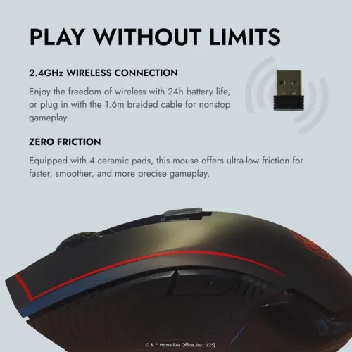 Myszka gamingowa Lexip Game of Thrones - Targaryen Wireless Mouse