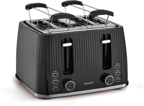 Toster Sencor STS 7541BK Ruszt do bułek Rozmrażanie 1860W