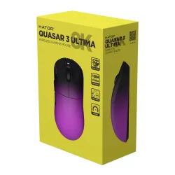 Myszka gamingowa Hator Quasar 3 Ultima Czarno-Fioletowy