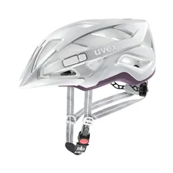 Kask rowerowy UVEX City Active silver/plum matt