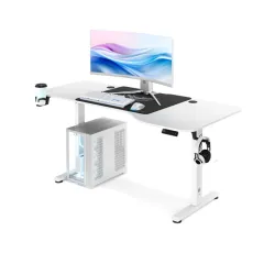Biurko Diablo Chairs X-Tensio 1600 160cm Regulacja wysokości Biały