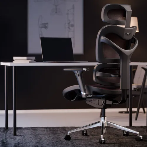Fotel DIABLO CHAIRS V-Commander Czarno-burgundowy