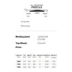 Narty Salomon QST Junior S + wiązania C5 GW J75 P 2026